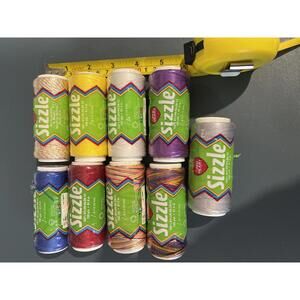 Red Heart Sizzle Nylon Thread Spools - Assorted Colors, 100 Yards Each (SR601)